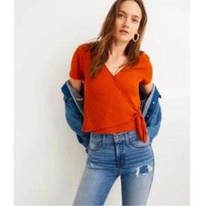 Madewell Textured Wrap Tie Tee